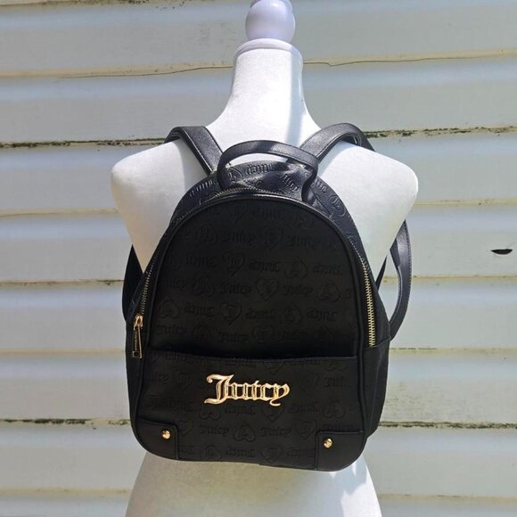 Juicy Couture Black Backpack Purse - Picture 1 of 4